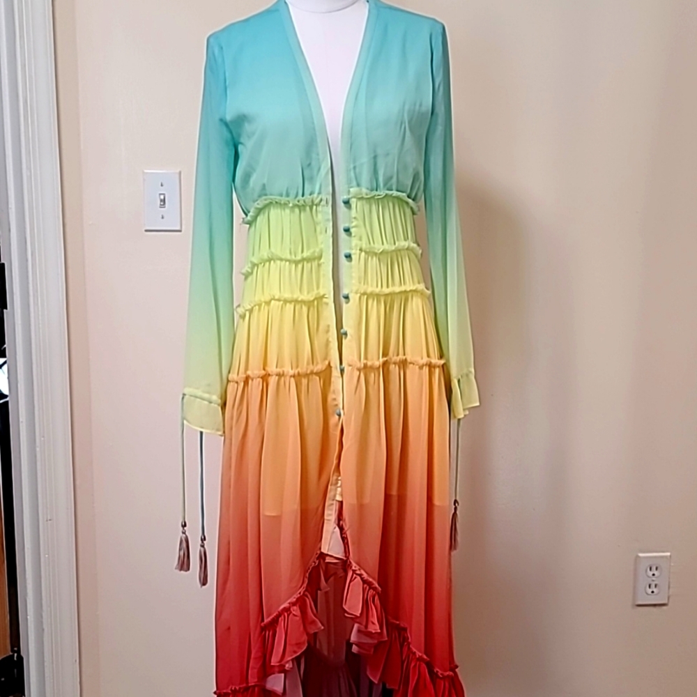 Beautiful light summer Rainbow dress